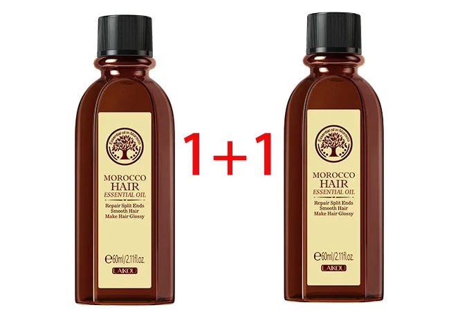 Morocco Hair Essential Argan Essence Oil Moisturizer Brightening Smooth Nourishing Repair Dry Damaged Hair 60Ml